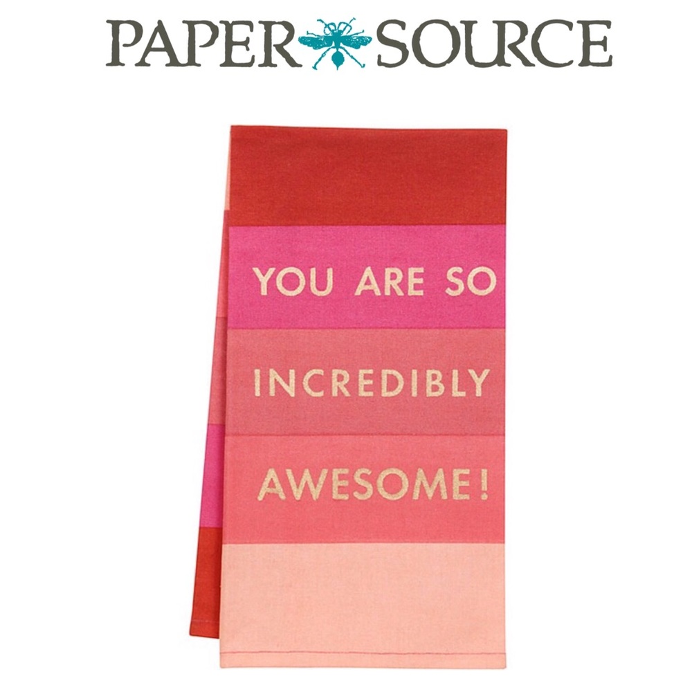 Paper Source Incredibly Awesome Tea Towel